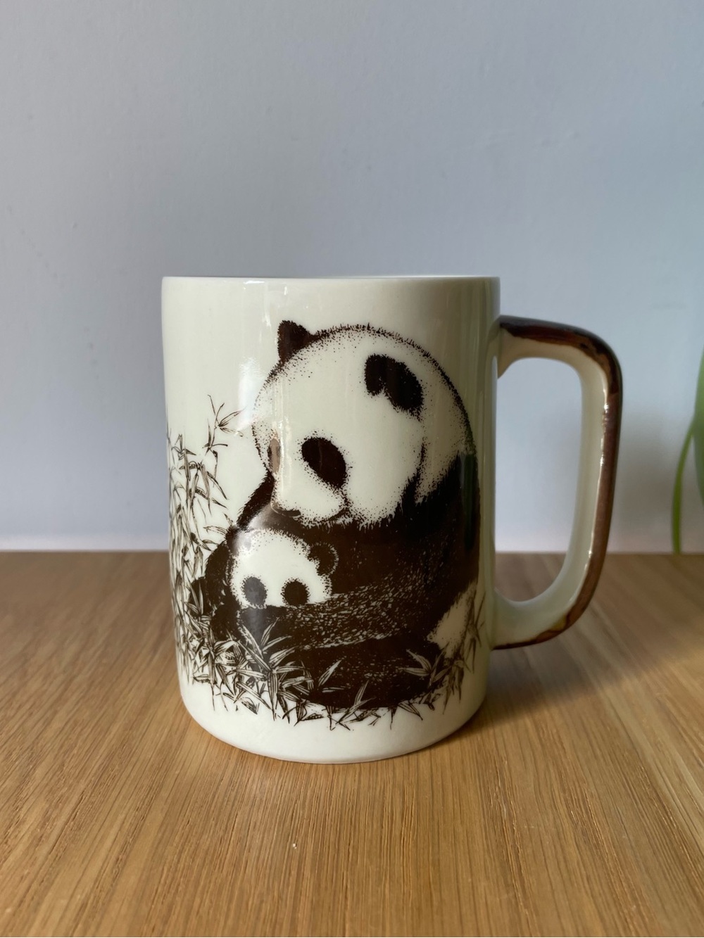 Vintage 1980s Otagiri Panda Ceramic Coffee Mug